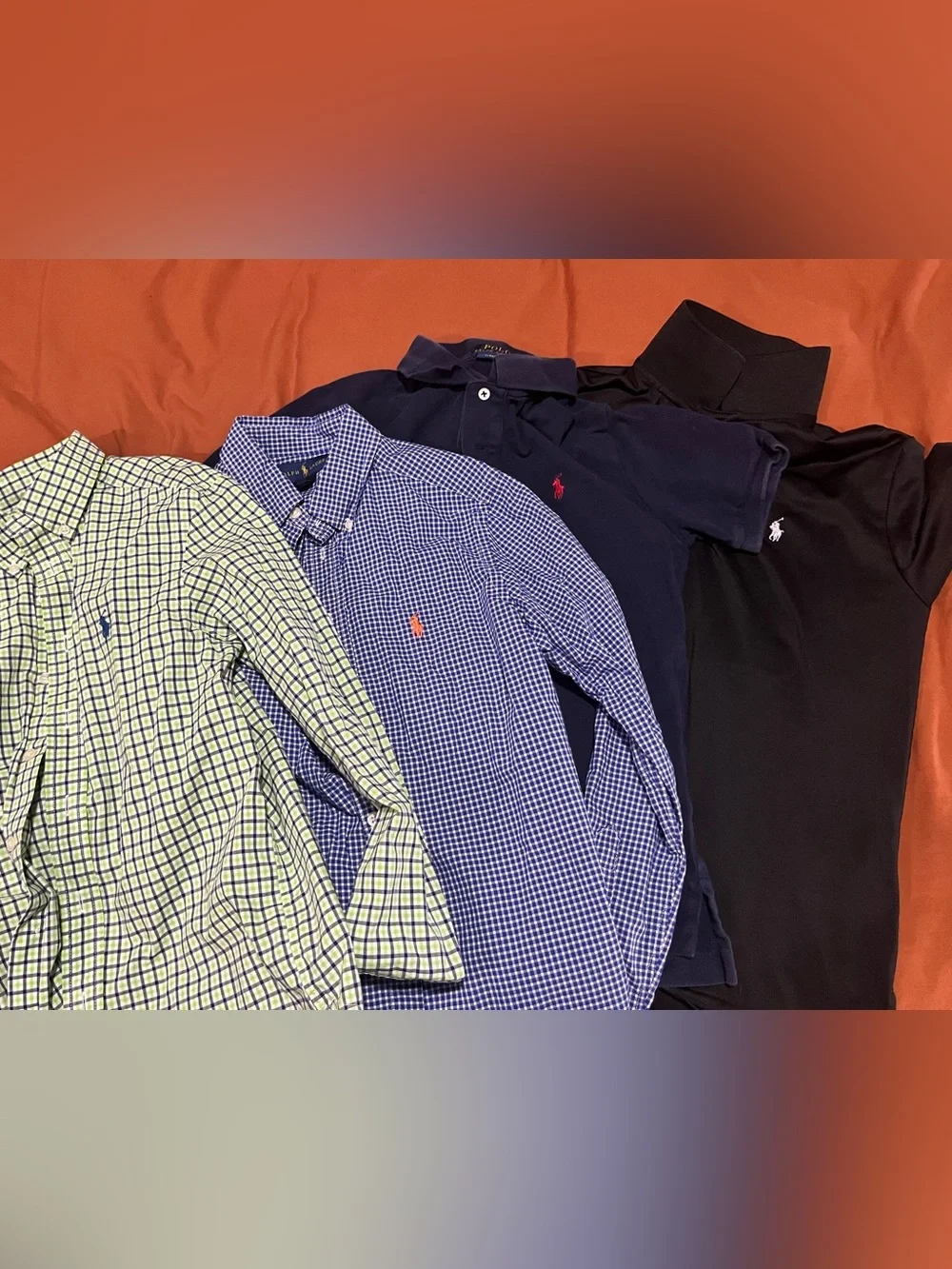 Ralph Lauren Blue and Navy Button-Down & Polo (4 total)